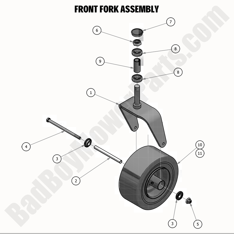 2020 Compact Outlaw - Front Fork Assembly